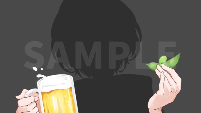 「beer mug male focus」 illustration images(Latest)
