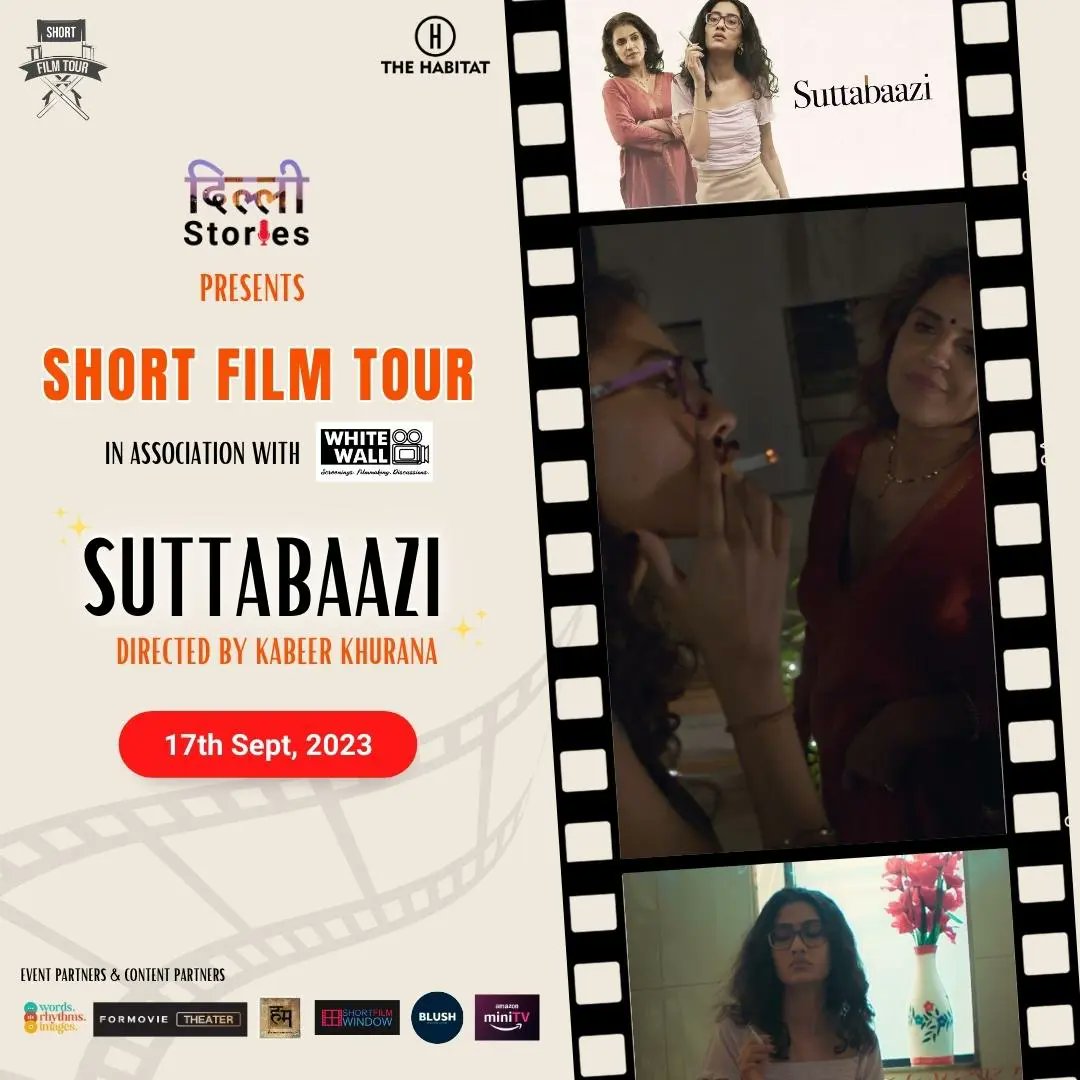 Have you grabbed your seats yet? If not then hurry up! Seats are filling fast. Watch 4 handpicked short films followed by Q&A with the talented crews! Book here bit.ly/shortfilmtour_ @delhi_stories @IndieHabitat @arunbais @pratikrkothari @AratiKadav @HumaraMovie @DudejaSahaab