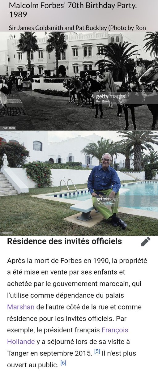 JozDire's tweet photo. 📸 #LizTaylor #MalcolmForbes(en kilt) 👑M6 & Si Moulay Rachid, Palais Mendoub ancien fief du représentant du sultan🇲🇦 dans la "Zone Intern. de Tanger", accueil depuis les dignitaires étrangers & musée Forbes en face du siège de la ZIT devenu Qsar du roi🇲🇦
https://t.co/eD4jImVqeR https://t.co/QRWwefNz0n