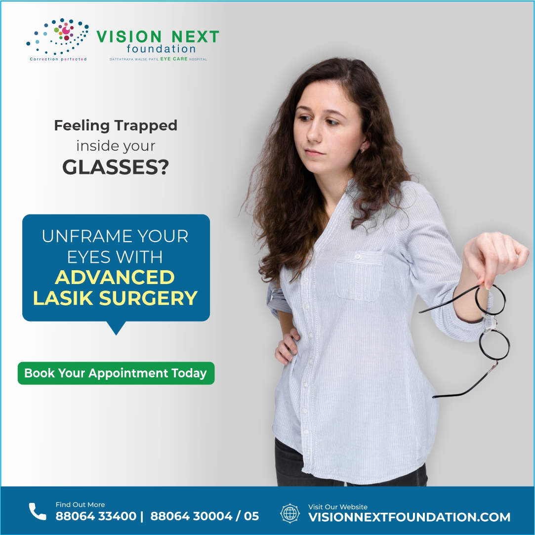 Better vision can improve your life in many ways.LASIK permanently changes the eye, offering permanent eye improvements compared to your vision before the procedure. For more info visionnextfoundation.com OR Call 88064 30004 
#lasik #eyesurgery #lasikcenter #visioncorrection #eye