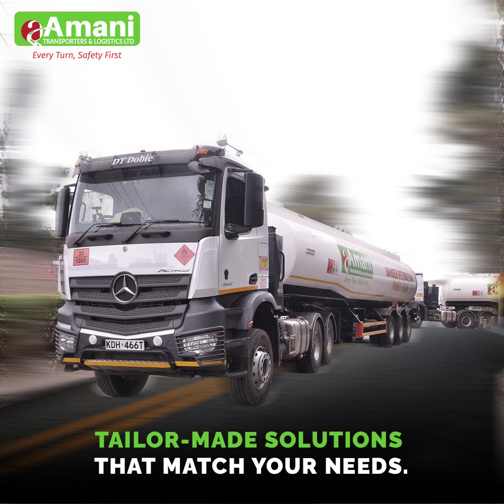 AmaniTransport's tweet photo. Amani T&amp;L is committed to delivering transportation solutions that fit your unique business requirements. Let us streamline your logistics and save you time and money.

Count on us for end-to-end logistics solutions. #TransportLogistics #Hapanikazitu https://t.co/jeIiPmpvhH