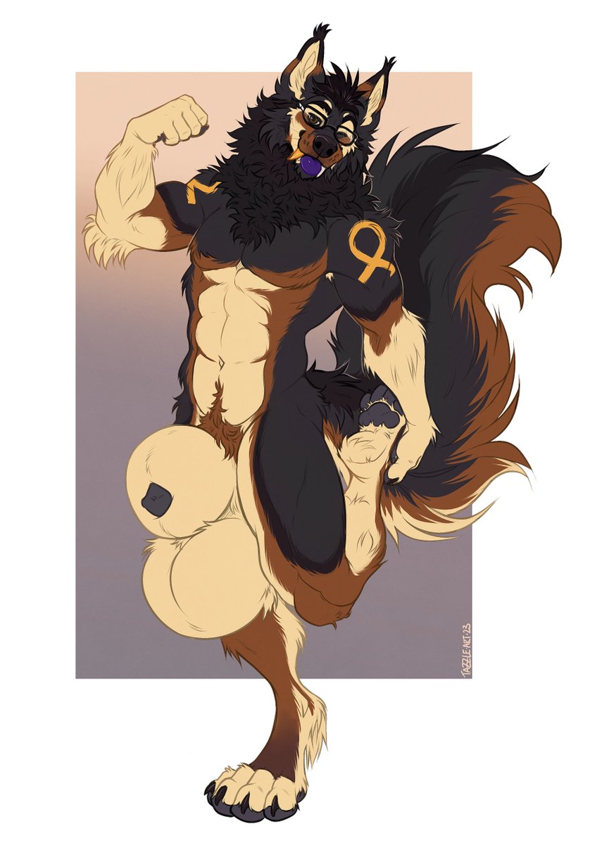 TazzleAfterDark's tweet photo. a verrry large cutie showing off!! c0mm for Bayzan :3 https://t.co/ooiKVEIPL2