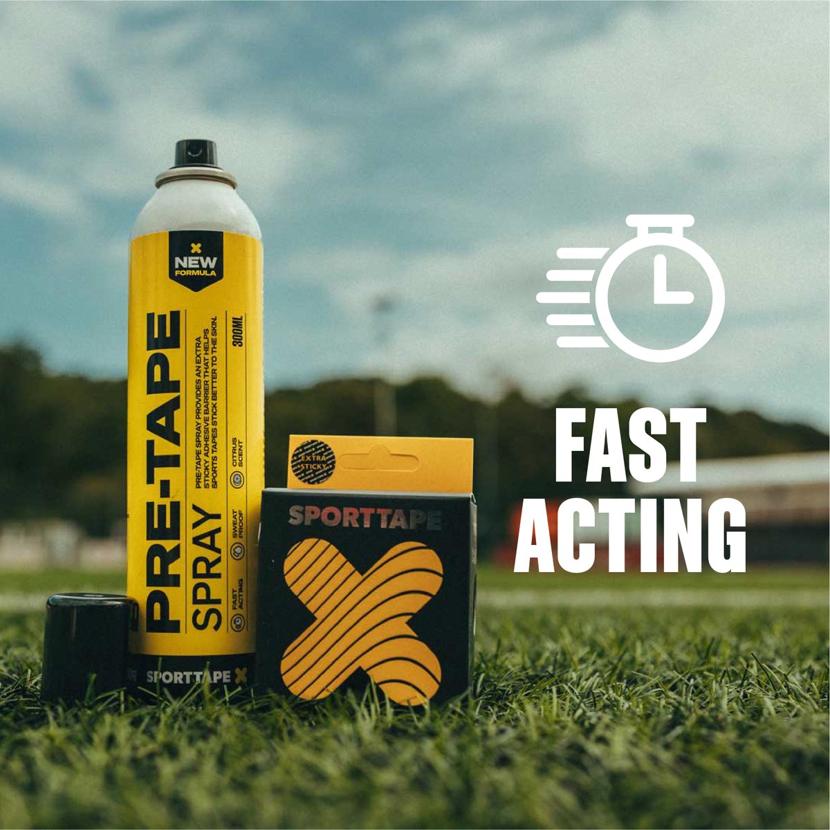 Welcome to your tapes' new best friend 🤝 A saviour in sweaty situations and extreme conditions. 18 months in development and proudly made in the UK 🇬🇧 Our NEW PRE-TAPE SPRAY is bigger (300ml), better and tackier than before 🙌 sporttape.co.uk/product/pre-ta…