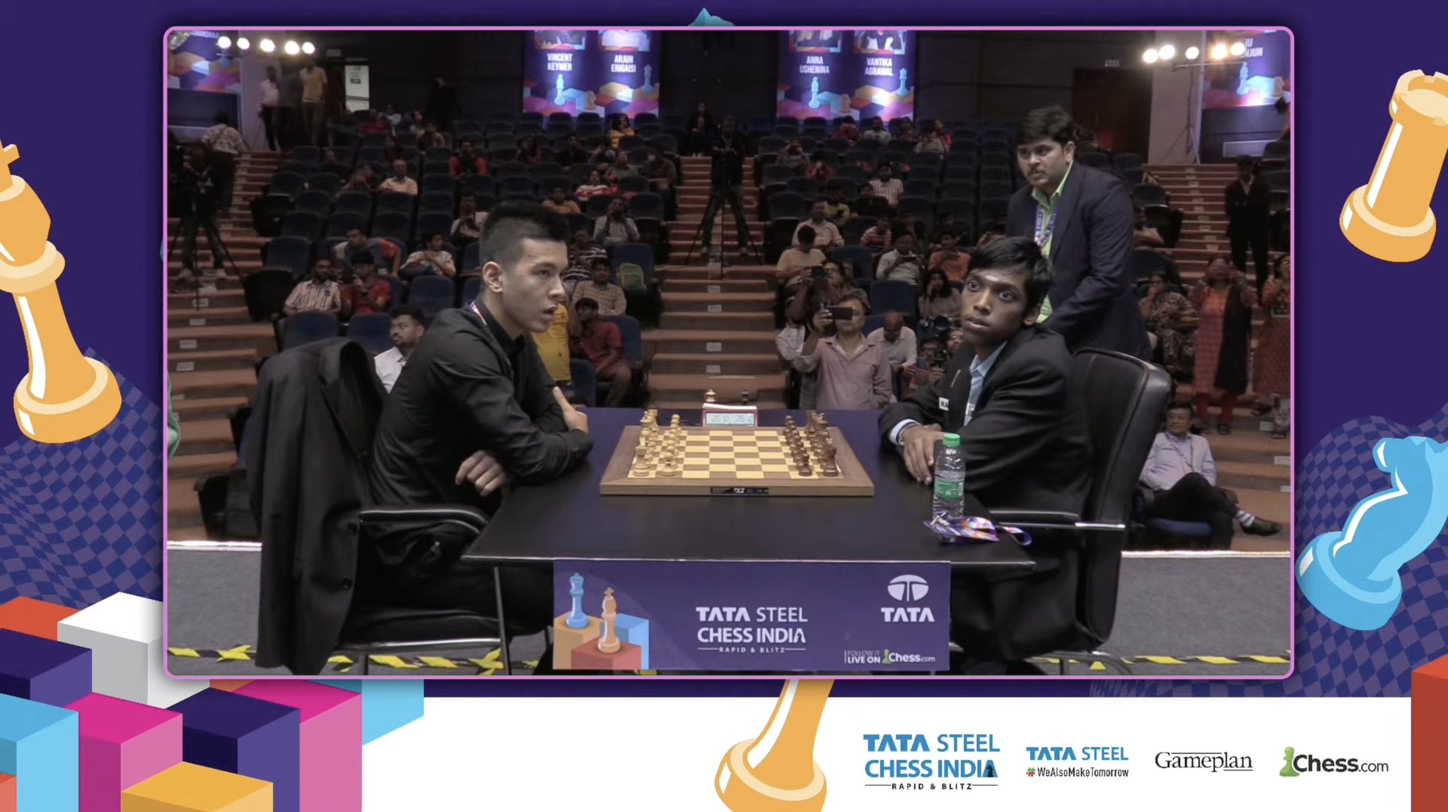 chess24.com on X: We're LIVE for Day 2 of the #TataSteelChessIndia Rapid!   #c24live  / X