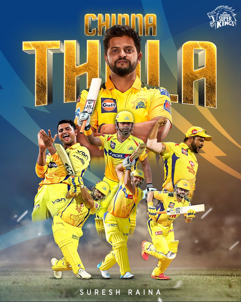As Chinna Thala completes one year of retirement, here's a special wallpaper to remember the legend! 🔥

#SuperKingForever #WhistlePodu 🦁💛 @ImRaina