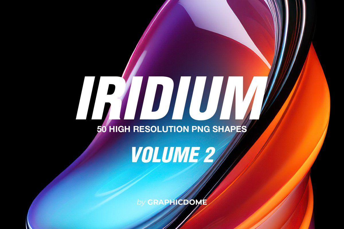 Graphicdome's tweet image. Check out new work on our @Behance profile: "Iridium 60 PNG Abstract Shapes Vol.2" be.net/gallery/176555…