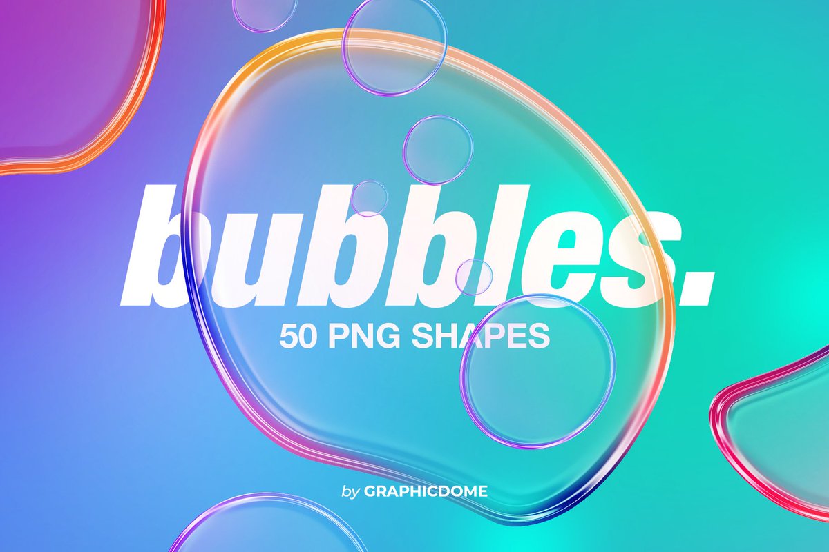 Graphicdome's tweet image. Check out new work on our @Behance profile: "50 Bubbles PNG Shapes" be.net/gallery/174032…