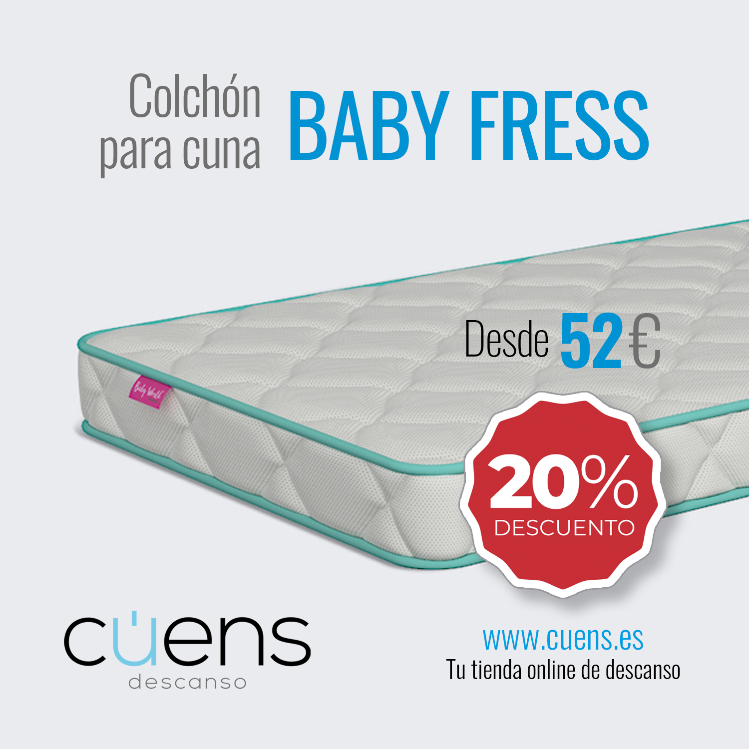 Colchón cuna Baby Fress, Descuentos online