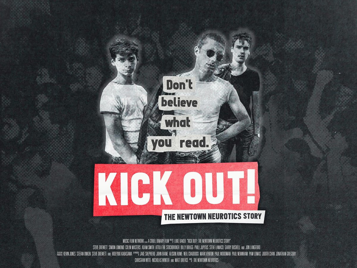 Newtown Neurotics (@nneurotics) on Twitter photo Thanks to everyone involved in and who attended <a href="/100clubLondon/">The 100 Club</a>.
Many of you have asked where you can see <a href="/kickoutdoc/">Kick Out!: The Newtown Neurotics Story</a>. It's now on its way around the country, with a couple of special Q&A events.
Steve and Simon will be at
@LightSheffield Tue 12th Sept
<a href="/derbyquad/">Derby QUAD</a> Wed 13th Sept Thanks to everyone involved in and who attended <a href="/100clubLondon/">The 100 Club</a>.
Many of you have asked where you can see <a href="/kickoutdoc/">Kick Out!: The Newtown Neurotics Story</a>. It's now on its way around the country, with a couple of special Q&A events.
Steve and Simon will be at
@LightSheffield Tue 12th Sept
<a href="/derbyquad/">Derby QUAD</a> Wed 13th Sept