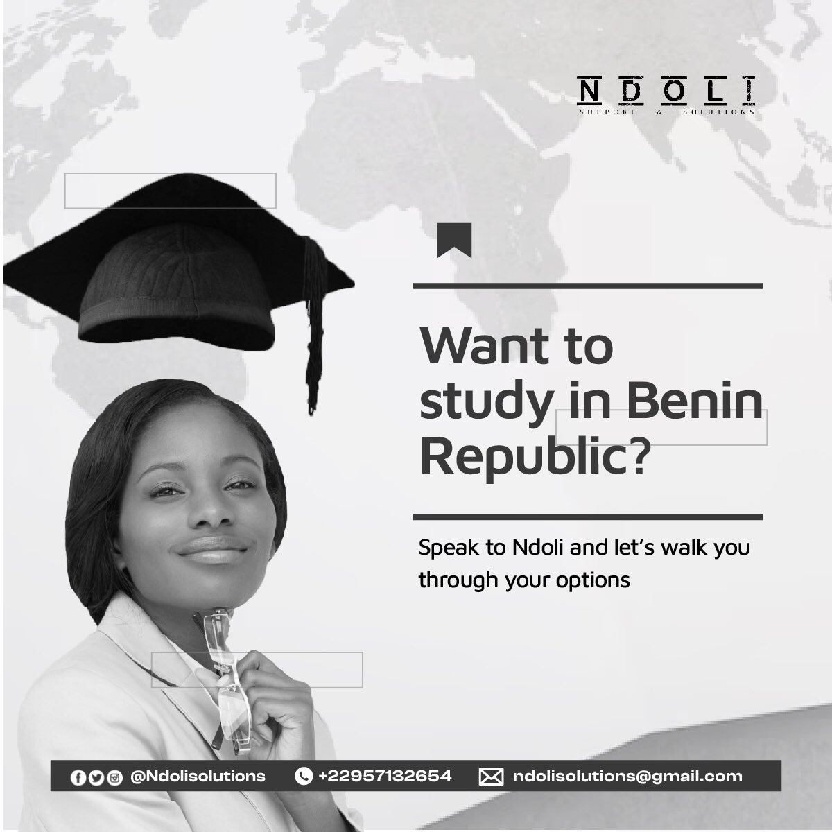 Students prefer to study here because of various factors like affordable tuition, good standard of living, ample job opportunities and a healthy environment. 

You can learn your options by sending us a dm on the link in our bio. 

#NdoliSolutions #BeninRepublic #SchoolAbroad