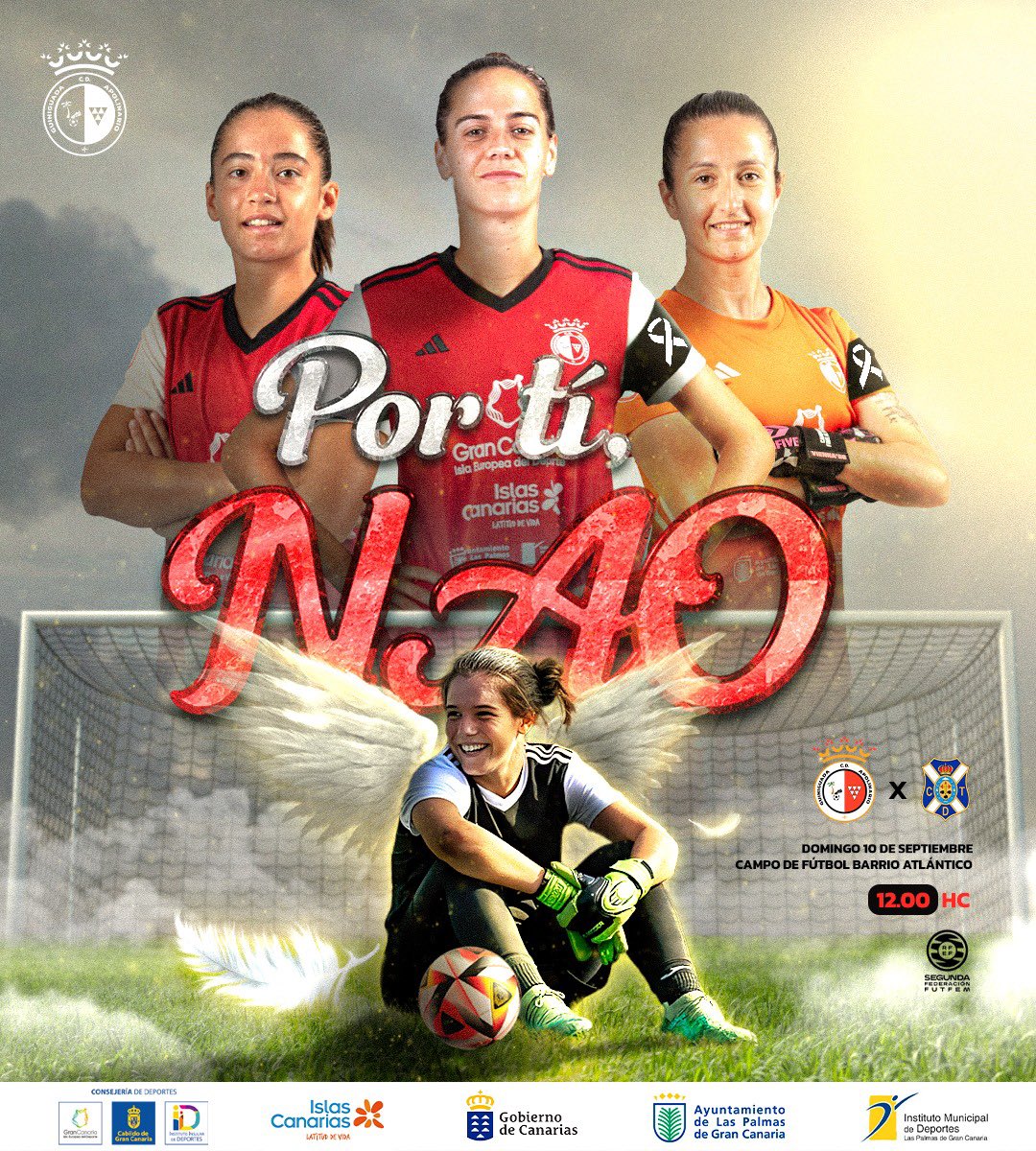 La Jornada 1, siempre la recordaremos. ¡Queremos tu apoyo este domingo! 💪🏻

📅 Dom, 10/09
⌚️ 12:00h (HC)
🏟️ Campo de Fútbol Barrio Atlántico 
🆚 @cdtfundacion 
🖌️ <a href="/Rafa24z/">𝒁𝒐𝒏𝒆 🤙🏽</a> 

¡VA POR TI Nao! 🙌🏻👊🏻