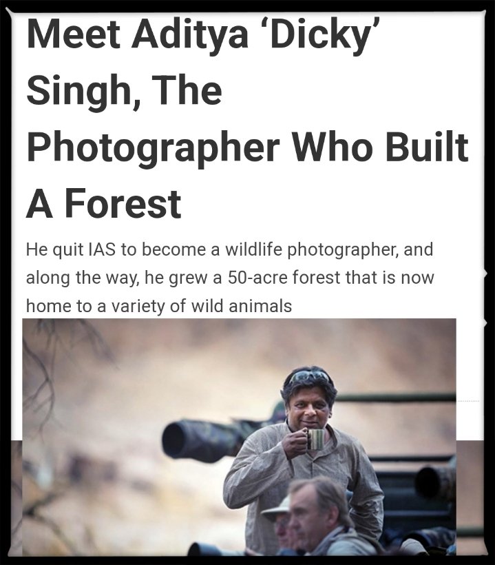 IndiAves's tweet photo. Rest in Peace @adityadickysin. 
Gone too soon. You will be missed by the community. A Great loss. He   quit the IAS to Built A Forest. https://t.co/OAezMoINbg