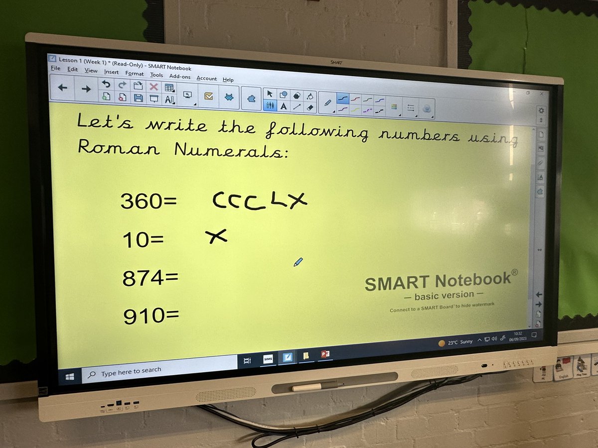STOCSch's tweet photo. 5B are eager to give the correct answers in their Math lesson! They are working on Roman Numerals! Wow, they certain know their stuff! ๐๐ @STOCSch @WhiteRoseEd #romannumerals #numbersarefun https://t.co/JxIb4qVcbF