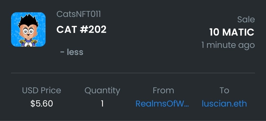 CatsNFT011's tweet photo. Thank you, @BenjiVaran for reselling my NFT to @CryptoLuscian Your support means the world to me! 🐰❤️🔥💙
#NFTCommunitys #Nft #resold https://t.co/LB5Lq0A6Mo