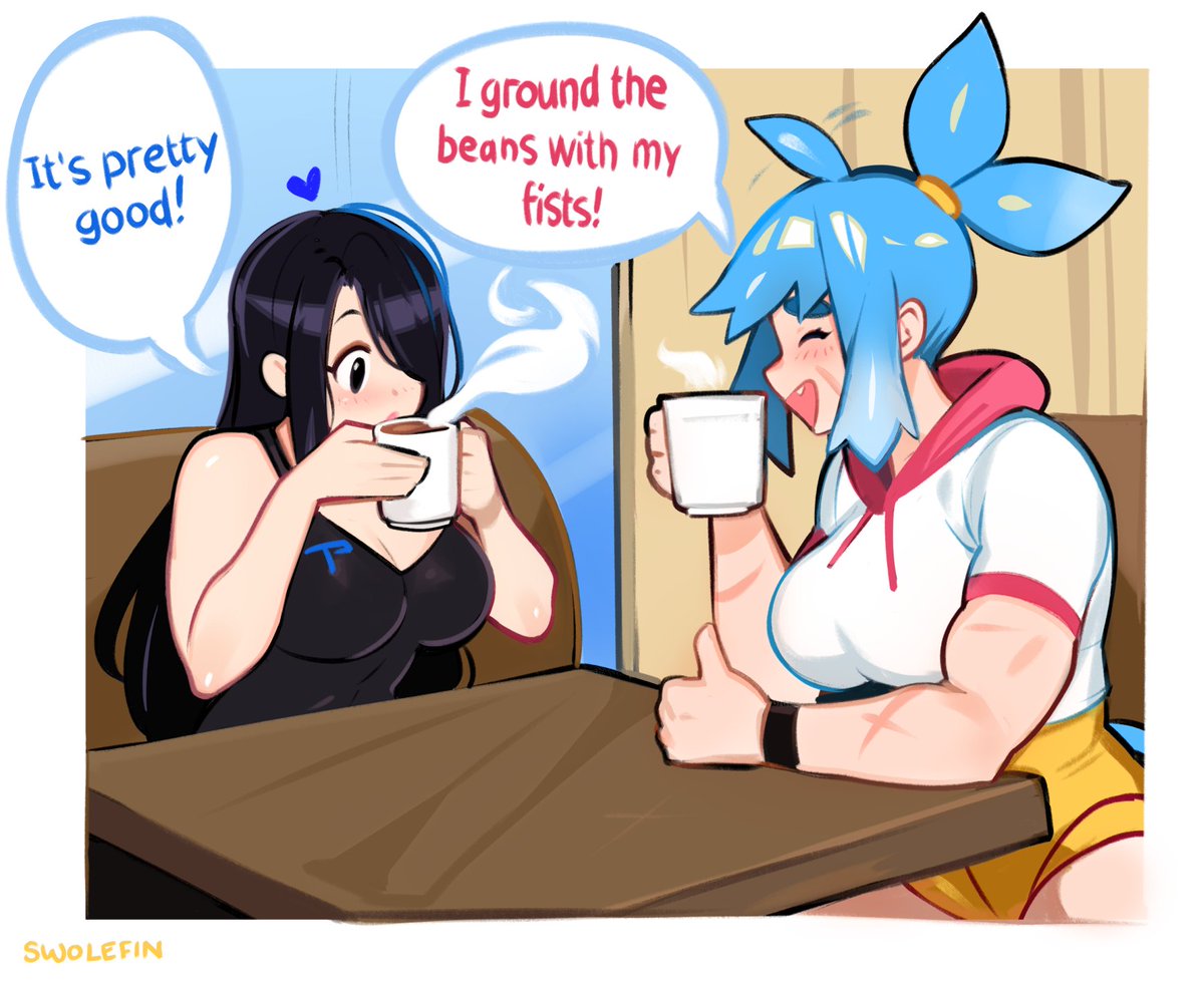 Sharing a coffee with <a href="/Telepeturtle/">Telepurte</a> 's Nila! ☕️