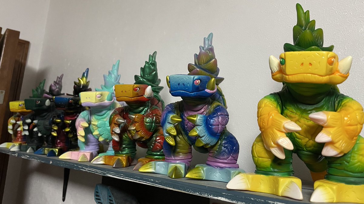 ソフビ果獣パインダム🍍 色々と増えました(^^) 気になる子はいますかね