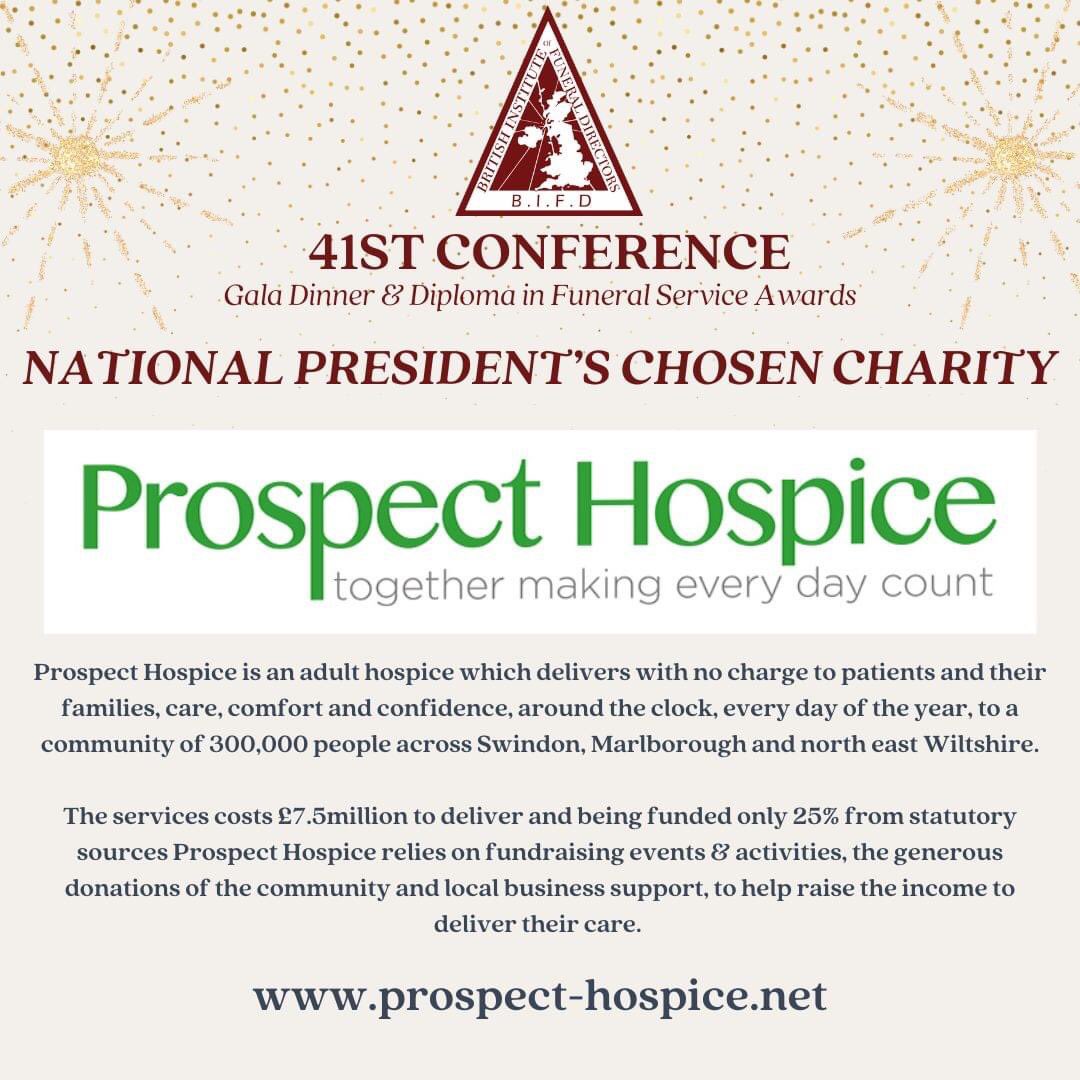 🌟Ahead of the 41st Conference, we wanted to shine a spotlight on <a href="/prospecthospice/">Prospect Hospice</a> - National President Jem Mead’s Chosen Charity 🌟

At the heart of our BIFD family, we believe in giving back to our community and making a meaningful impact. Find out more: prospect-hospice.net