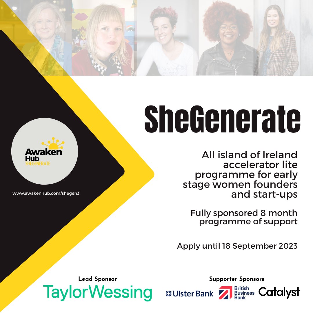 AwakenHub's tweet photo. We’d love to have more #Louth based #femalefounders to join our #awakenhub community &amp; benefit from the support on offer. Applications for our #SheGenerate programme are open - check it out here https://t.co/NFSmtXMYgb Pls help spread the word @smcfoodsafety @denisemcquaid https://t.co/miAmfN5Ylp