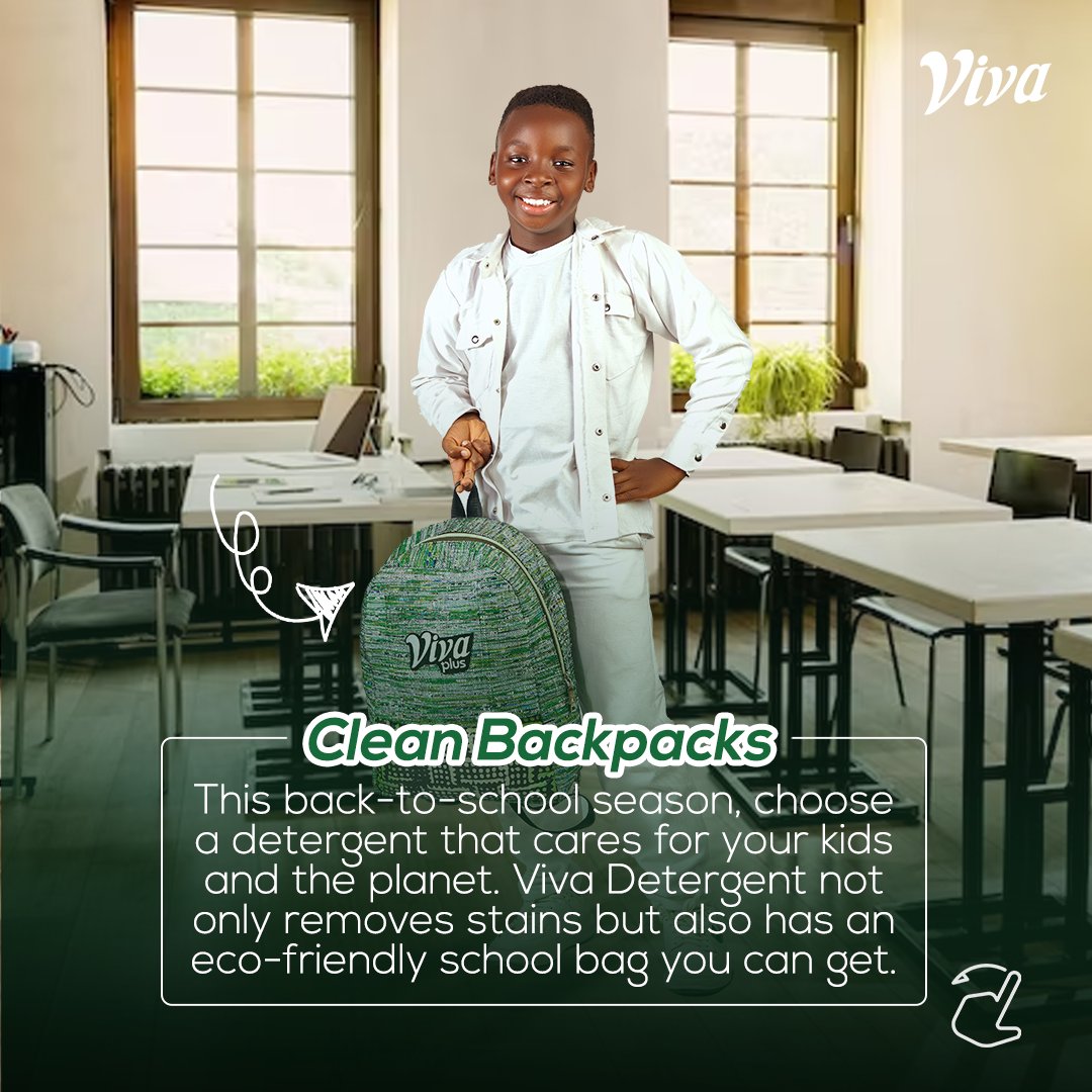 VivaDetergent's tweet photo. Getting Ready for School?πβ¨
Make sure you watch this space for more tips for achieving a stain free school year and some fun back to school games! π
#ILoveMyVivaForever
#BackToSchoolWithViva
#SpotlesslyCleanWithViva
#SpotlessAndScentedWithViva
#vivaplusdetergent #detergent https://t.co/STe35LuzgX