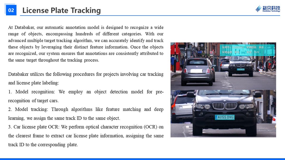 DatabakerT27676's tweet photo. In projects involving car tracking and license plate labeling, our automatic annotation model has the full role to play๐
#automaticannotation #modeltraining #artificialintelligence #dataannotation #automaticdriving #OCR https://t.co/rSFjfg4yaq