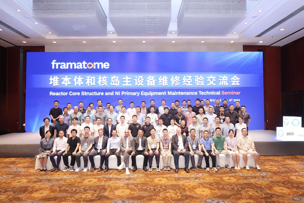 🌏Framatome is delighted to co-organize the 10th Shanghai INPOM, China’s biggest &amp;only conference focusing on nuclear operation &amp;maintenance
We invited 60 maintenance experts representing nearly all nuclear power plants in China to participate in the Framatome Maintenance Seminar