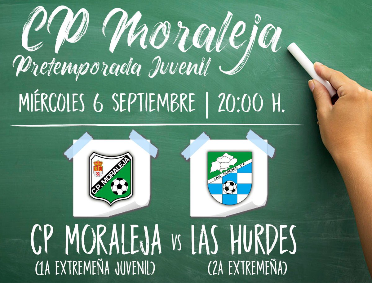 moralejacp's tweet photo. 🎙PRETEMPORADA 23/24🎙
.
#JuvenilesCP🏴‍☠️ 
.
CPMoraleja Cahersa
     ✅
Las Hurdes 
.
Hoy miércoles 3ª prueba de nuestros cachorros en esta pretemporada!!👍🏻⚽️👍🏻
.
🏟Campo La Vega
📆 Miércoles 6/9
⏰20.00h
.
#SiempreCp🖤
#Temporada23/24
#AupaMoraleja💚🖤 https://t.co/1EHa2y5OeJ