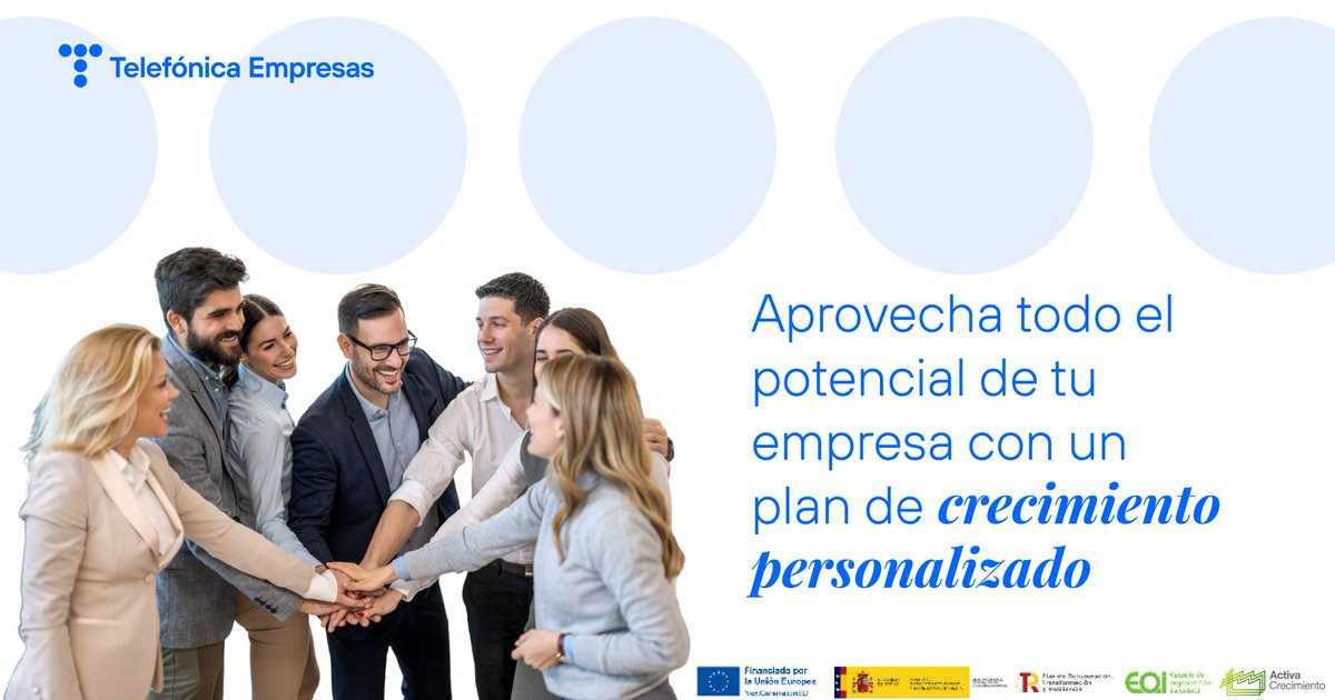 TE_empresas's tweet photo. ℹ️ Aprovecha todo el potencial de crecimiento de tu empresa con este Programa gratuito financiado por la Unión Europea #NextGeneratioEU, del #PlandeRecuperación y Resiliencia del Gobierno de España, a través de @eoi @IConectada40

➕ INFORMACIÓN 👉 https://t.co/TJtncvEMuw https://t.co/dbs3Sbo06Y