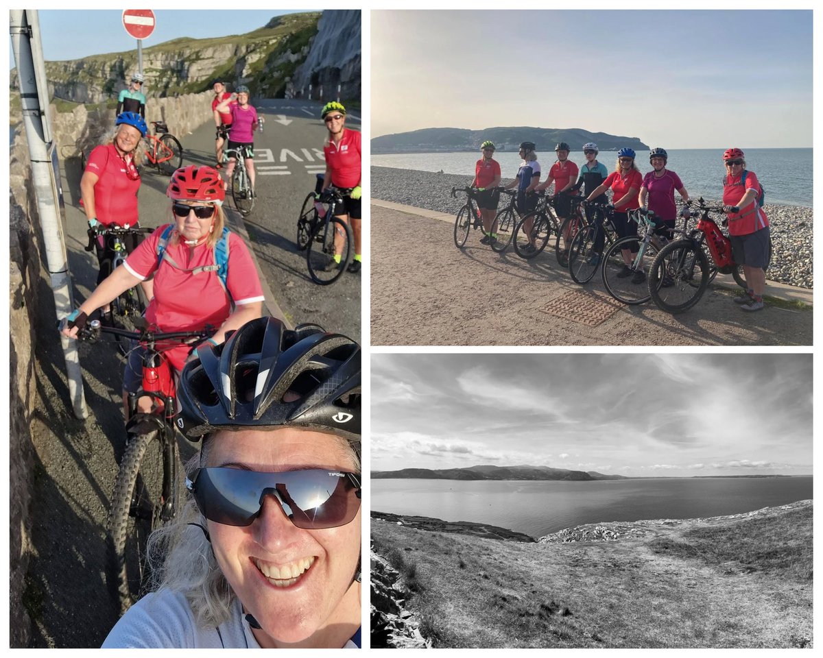 Louise’s “Tour de Great Orme” 🐐🐐🐐
Lovely sunny evening @BreezeCycling loop followed by fish & chips 🐟🚴‍♀️🚵‍♀️😎

#GreatOrme #Llandudno @DPMariJones @greatormemines @Enochsfishchips @BeicsInfo @WelshCycling @CODEMCR