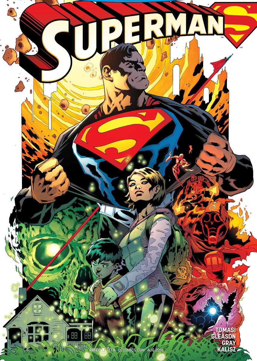 JonKentDaily's tweet photo. Comic → Superman (2016)   
Issue #1 Cover by Gleason, Gray &amp; Kalisz
Written by Peter J. Tomasi &amp; Patrick Gleason https://t.co/I9HvHGW3eC