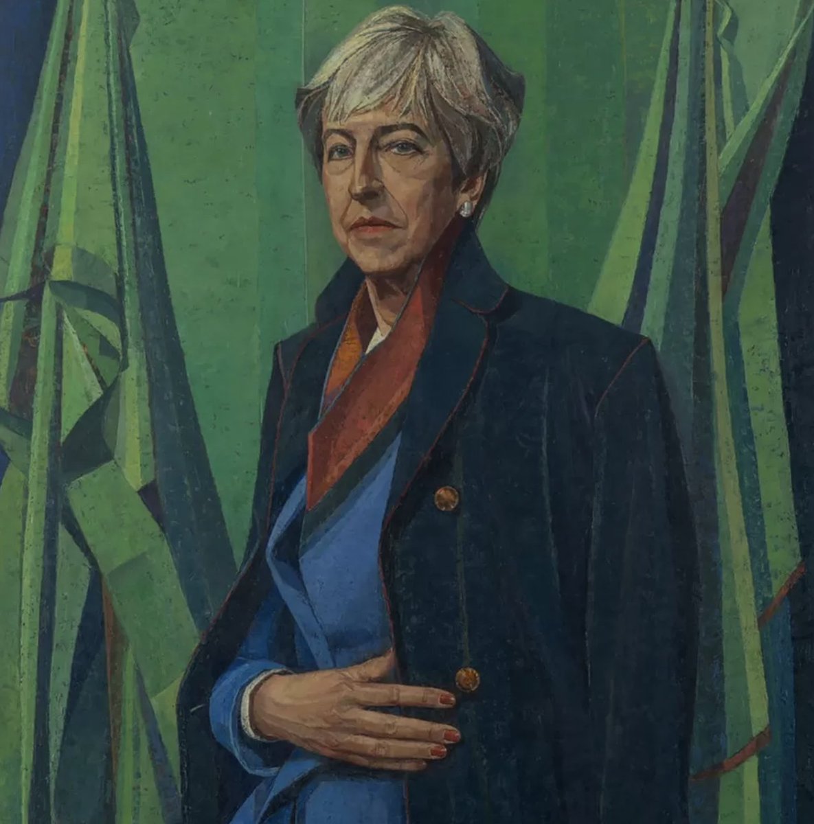 Parliament pays tribute to Theresa May with a £28,000 painting of Jon Pertwee.