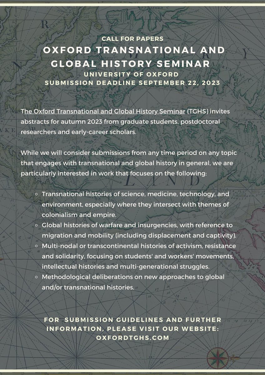 transnational & global history seminar tweet media