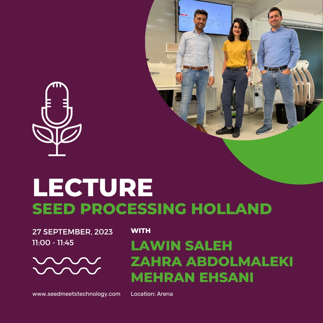SeedmTechnology's tweet photo. 🎤 Lecture Seed Processing Holland

At SPH, sustainability is paramount. They strive for the highest level of sustainability by implementing innovative solutions throughout the seed processing journey. Want to know how?

Register at https://t.co/86ammxh4cc

#SMT2023 #SMTweek39 https://t.co/X8HizuS9Q6