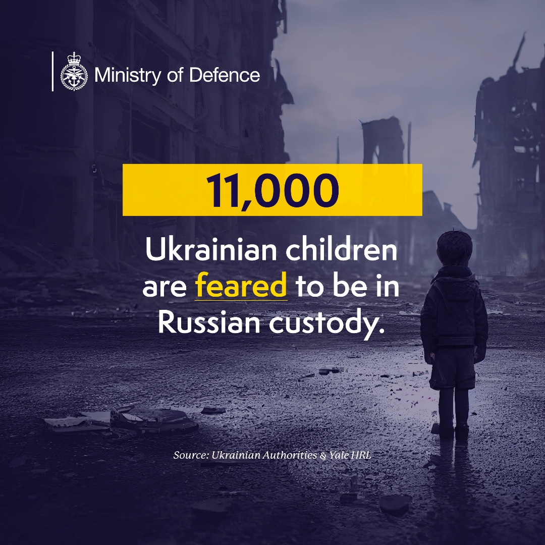 11,000 Ukrainian children are reportedly being detained at 43 re-education camps across Russia, thousands of miles from home. Their simple right to life and liberty is being impacted. 🇺🇦#TakenFromUkraine 🇺🇦#StandWithUkraine
