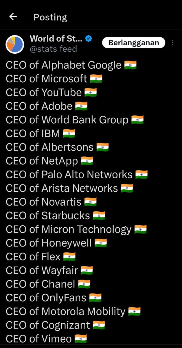 nawatyas_'s tweet photo. @nendahe @GerryS Dan this a proof that India mother only delivered CEO in Big Company 😀😀😀 #JayHin https://t.co/QukkXHWJd2