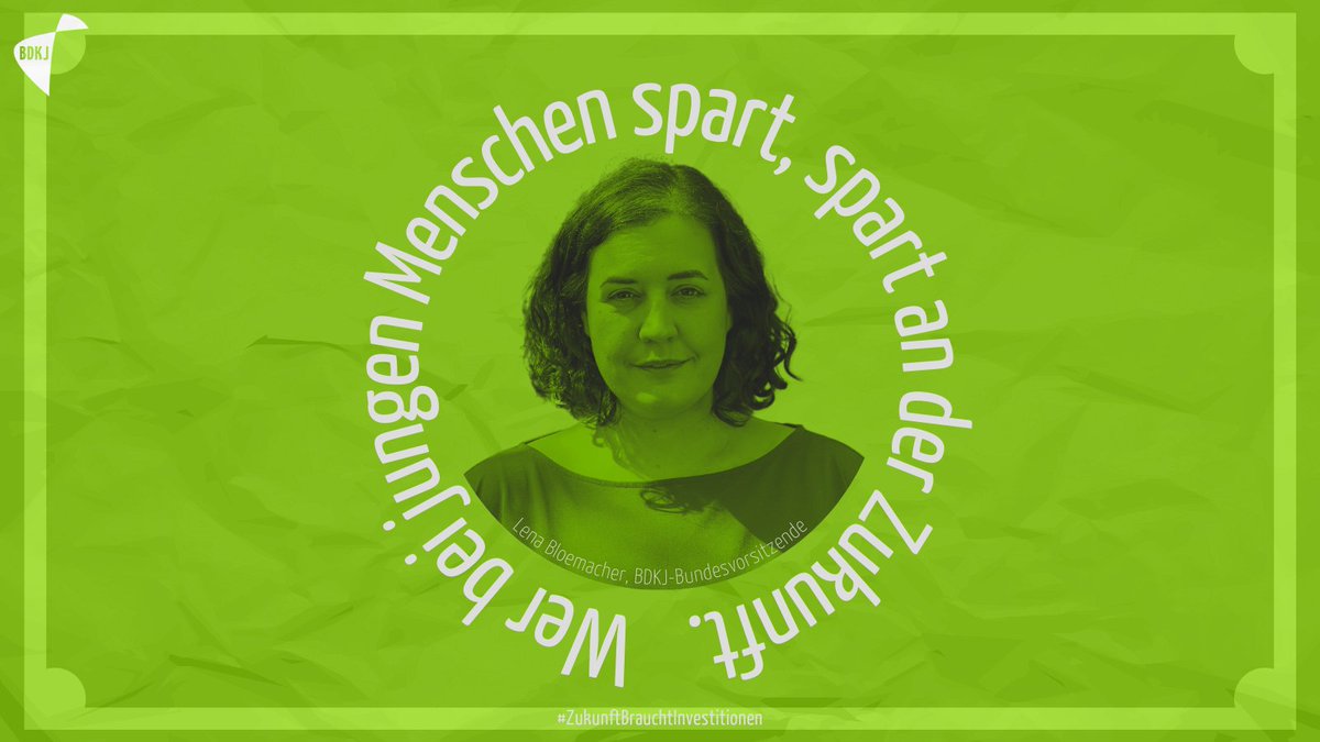 „Gestern wurde der Entwurf der Bundesregierung für den Bundeshaushalt des BMFSFJ 2024 in erster Lesung im Bundestag beraten. Die geplanten #Kürzungen sind besorgniserregend. Wenn wir jetzt an der falschen Stelle sparen, kommt uns das in der Zukunft teuer zu stehen. #BDKJ (1/7)