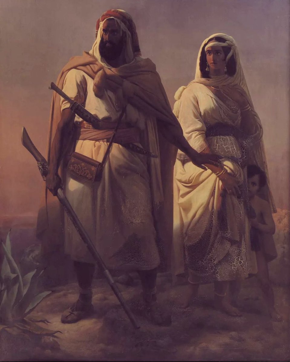 Une Famille algerienne, Niels Simonsen, 1847 Peintre Danois (1807_1885) #Algérie 🇩🇿