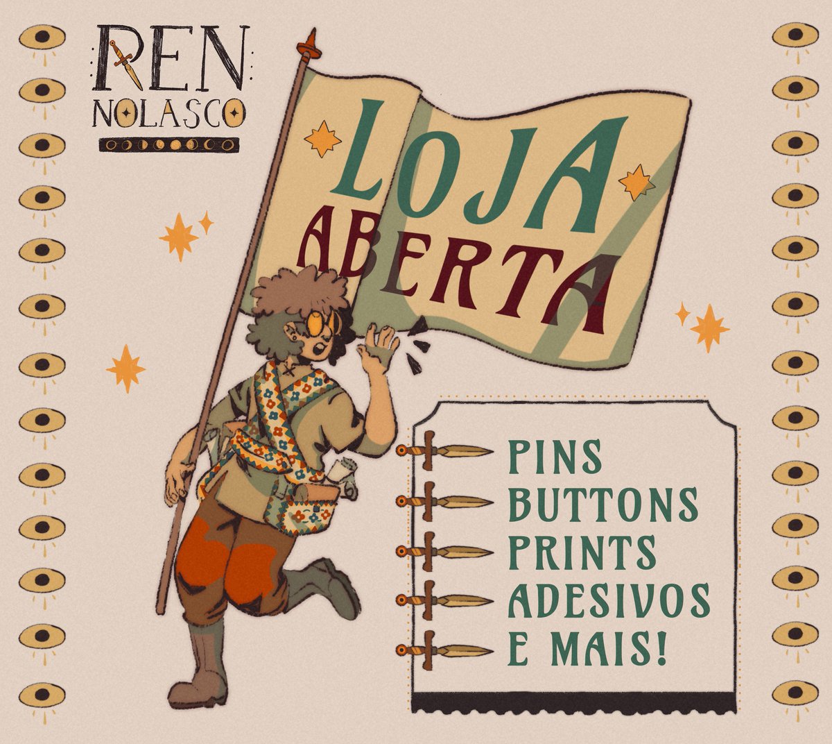 Vem que a loja está oficialmente ✨ABERTA ✨
Tem muita coisa nova pra vocês, e ta BONITA PRA CARALHO ~
For the first time, my store is ✨OPEN ✨ for worldwide sales!! Check it out there's plenty of goodies for y'all ~
👉 https://t.co/j78GI53krd