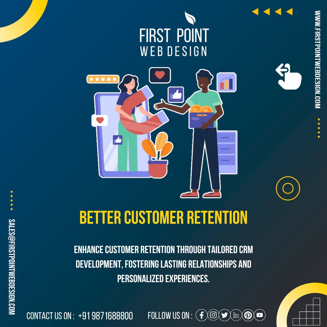 firstpointwebs's tweet image. 5 CRM benefits to make your customer relationships better.
.
.
#crmdevelopment #crmdeveloper #crmdevelopers #crm #crmsolutions #webdevelopment #websitedevelopment #websitedeveloper #webdevelopers #websitedesign #webdesign #websitedesigning #webdesignspecialist #websiteconsultant