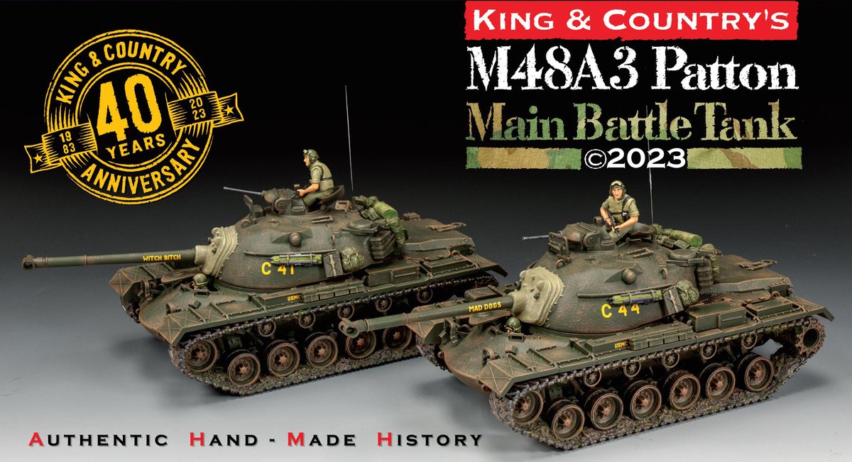 SalesTreefrog's tweet photo. King &amp; Country Dispatch Day!
https://t.co/RtCvQa2kHC
Check out the latest Vietnam M48A3 Patton Tanks and new Range, "Hong Kong's All About Our Yesterdays"
https://t.co/DsIPzApTjU
#kingancountrytoysoldiers #militaryminiatures #scalemodels #VietnamTank #WWII #Civilian #PattonTank https://t.co/eVkBgMCQjt