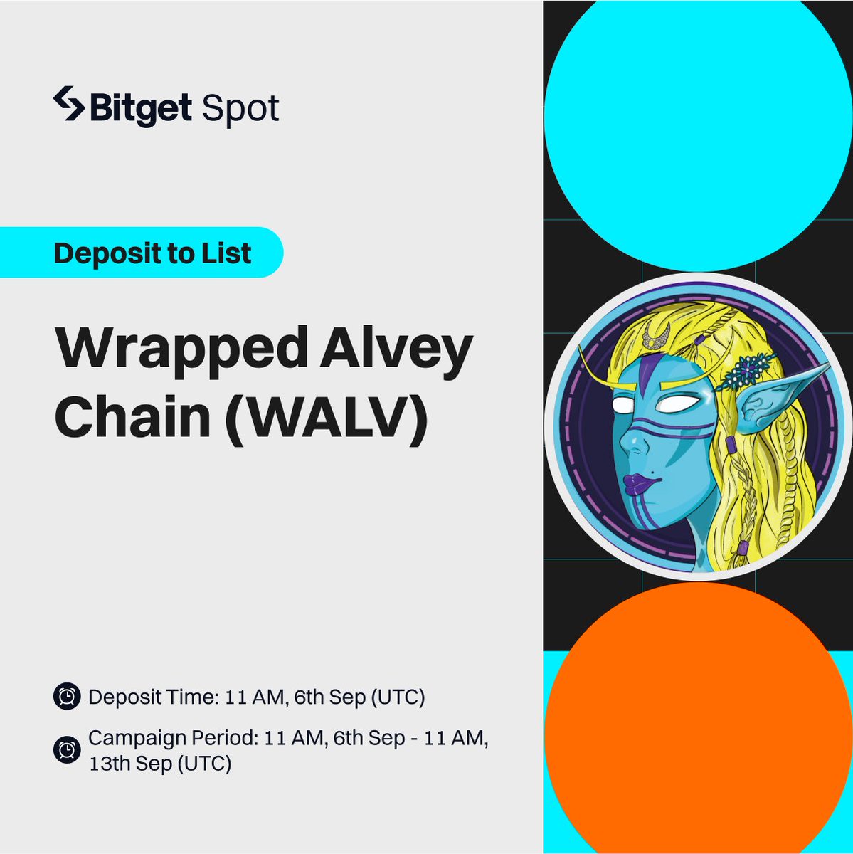bitget's tweet photo. 2⃣ more days left to celebrate with $WALV on #Bitget Deposit to List! @AlveyChain

🎁 Get a cut of $10,000 worth of $WALV prize pool!  

✅ Deposit now: https://t.co/RjMixkj9Vm