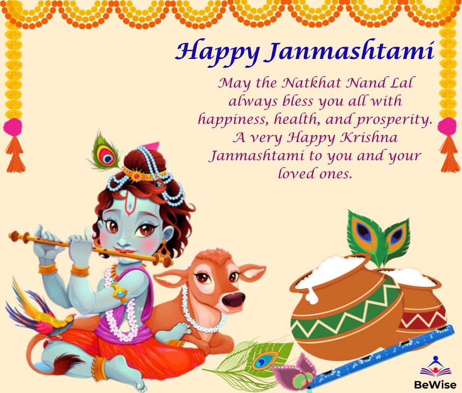 BewiseIn's tweet photo. On this auspicious day, Bewise wishes you all a joyful and spiritually enlightening Krishna Janmashtami! 
https://t.co/Jfm3FQN2aj
#BeWiseandBeSmart #janmashtami2023 #FestiveSeason #happyjanmashtami #janmashtami #BeWise https://t.co/2Xwg8BDQxz