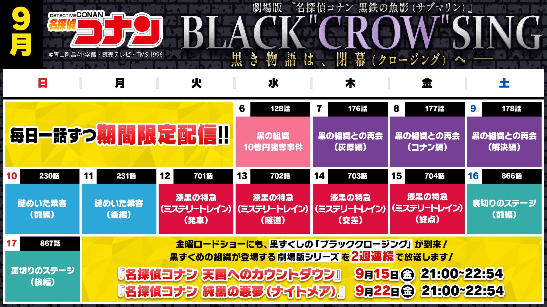 期間限定値下げ　36500円→32500円　9/1まで　コナンコンサート 期間限定値下げ 36500円→32500円 9/1まで コナンコンサート