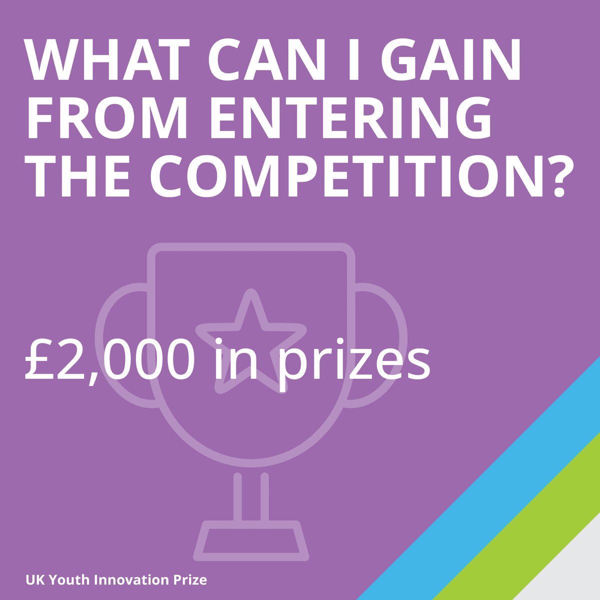 The UK Youth Innovation Prize is more than a competition – it's a development opportunity. Entrants with the most promising essays will receive mentorship from our writing and social innovation experts. £2,000 in cash prizes will be split amongst the winners!
