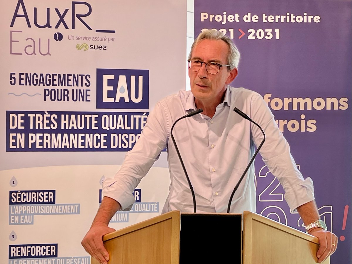 SUEZ (@suez) on Twitter photo "Notre engagement pour les 20 prochaines années auprès de <a href="/aggloauxerrois/">Agglo.Auxerrois</a> est clair : déployer des solutions innovantes et résilientes afin de fournir aux habitants l'accès à une eau de très haute qualité, sécurisée et écologique" Arnaud Bazire, DG Eau France de #SUEZ "Notre engagement pour les 20 prochaines années auprès de <a href="/aggloauxerrois/">Agglo.Auxerrois</a> est clair : déployer des solutions innovantes et résilientes afin de fournir aux habitants l'accès à une eau de très haute qualité, sécurisée et écologique" Arnaud Bazire, DG Eau France de #SUEZ