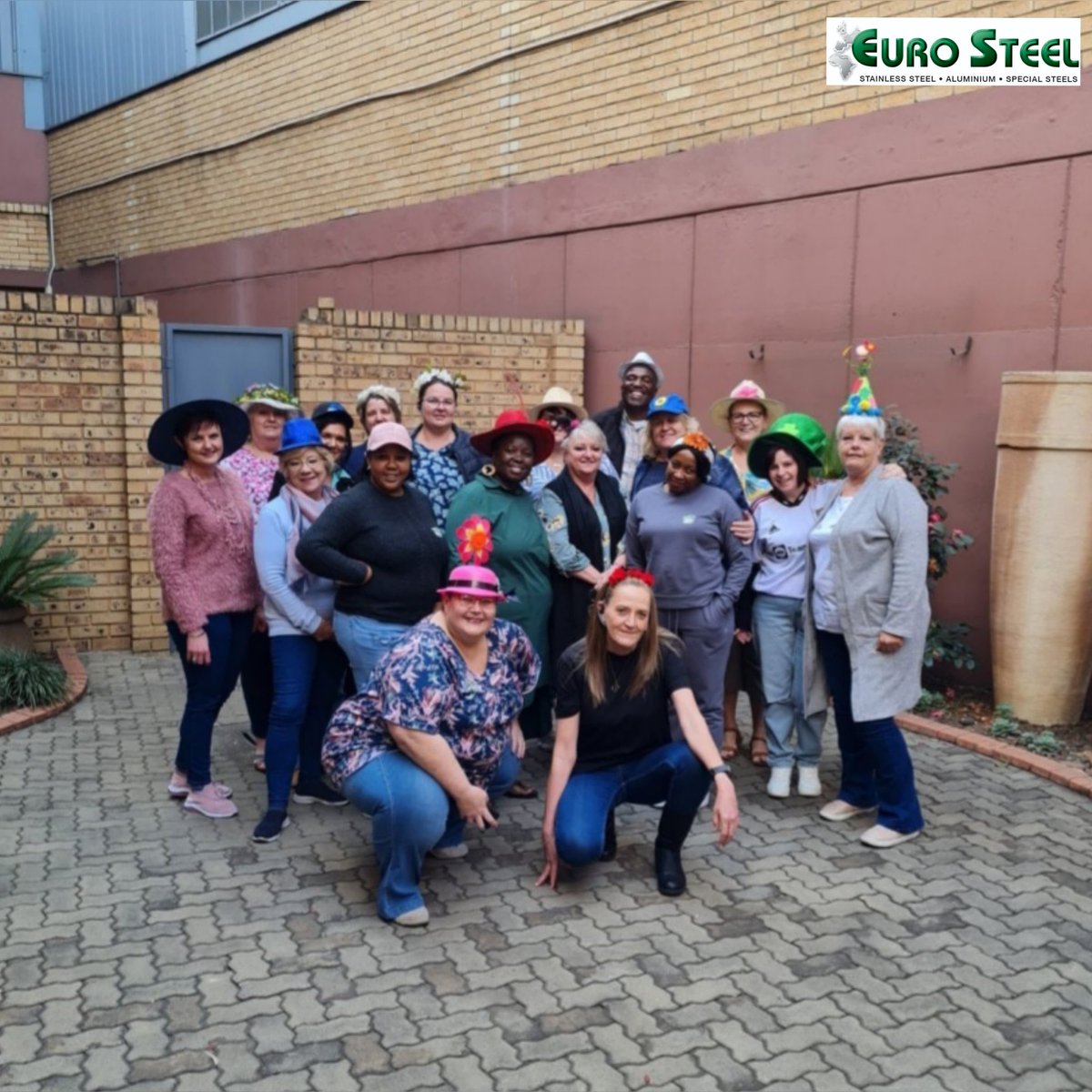 EuroSteelSA's tweet photo. Our ladies in Jhb had some fun last Friday for the 1st day of Spring! #eurosteel #afmetco #springday2023 https://t.co/KOH33LOsix