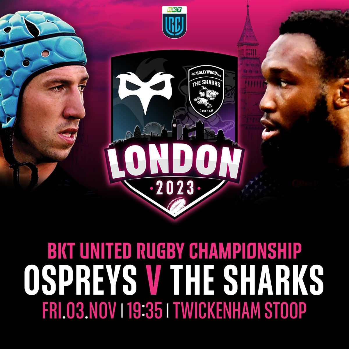 𝗢𝘀𝗽𝗿𝗲𝘆𝘀 𝘃 @SharksRugby - 𝗟𝗼𝗻𝗱𝗼𝗻 𝟮𝟬𝟮𝟯❗ Tickets from: 🎫U18s - £15 🎫 U22s - £17 🎫 Adults - £19 🎫 Seniors - £18 📅3rd November 2023 🏆 @URCOfficial 🏟️ Twickenham Stoop 🎟️Tickets - bit.ly/45Fk6Vy #SwoopToTheStoop