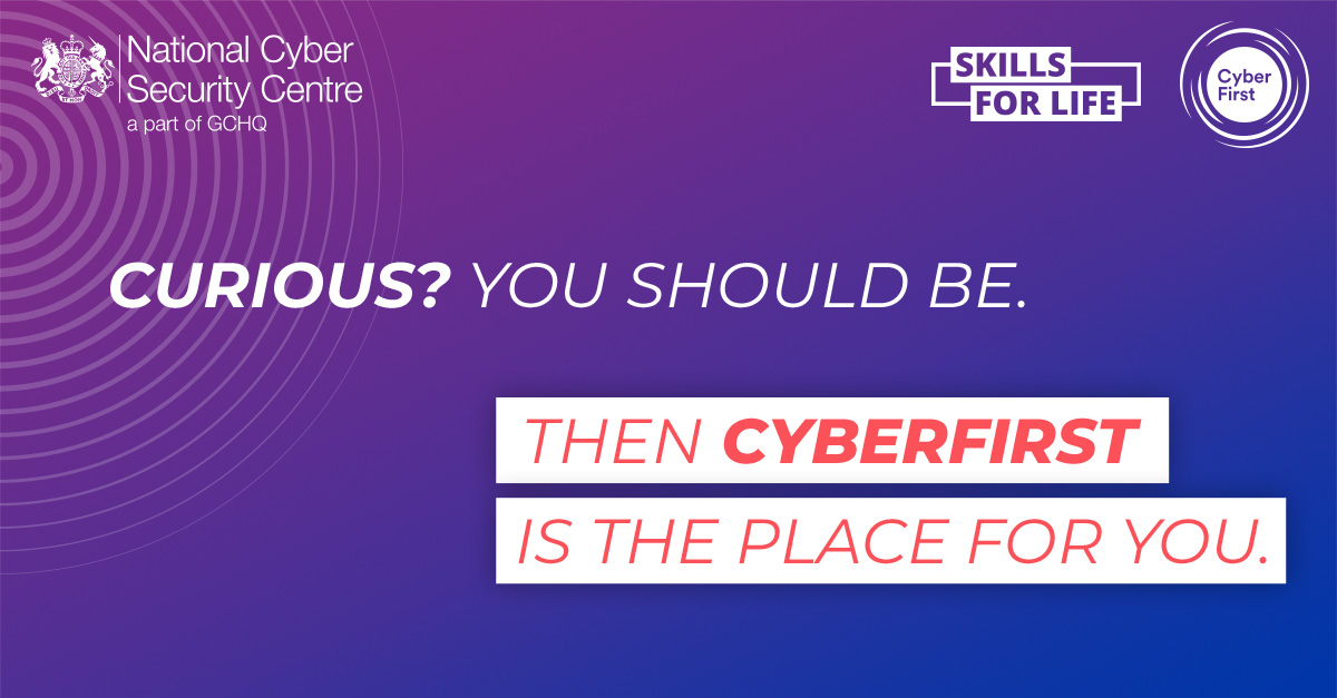 Aiming to break down barriers to get more women into #cyber. 👩‍💻

#CyberFirst help women explore career paths, while giving up to £24K of financial support. Learn more and register your interest here ⤵️

gchq-careers.co.uk/cyberfirst.html