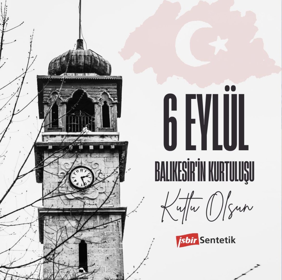 Şehrimiz Balıkesir’in düşman işgalinden kurtuluşunun 101.yılını kutlarız.
#6Eylül #Balıkesir