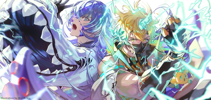 「我慢と協力が矛盾する この小さな世界で」#ショウゾウ画 #ウサミアァァァァトゥ 