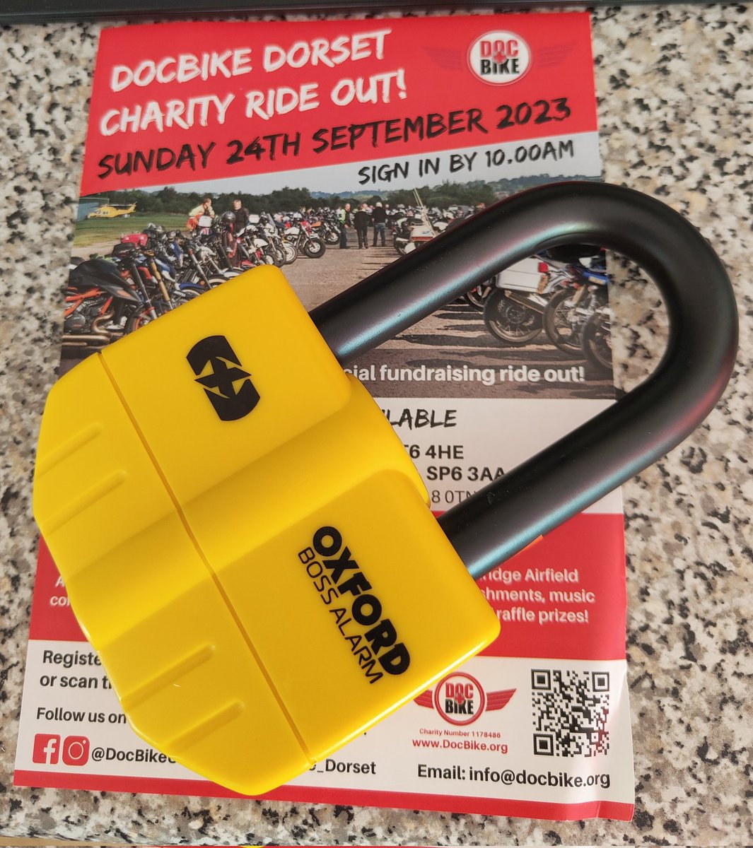 A big thanks to <a href="/DocBike_Dorset/">DocBike_Dorset</a> &amp; <a href="/PCCDorset/">Dorset PCC</a> for the subsidised <a href="/OxfordProducts/">Oxford Products Ltd</a> Boss Alarm